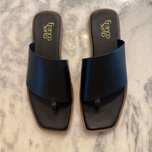 Franco Sarto Black Leather Sandals